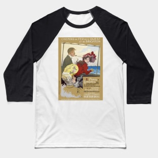 Paris à Londres France Vintage Poster 1905 Baseball T-Shirt